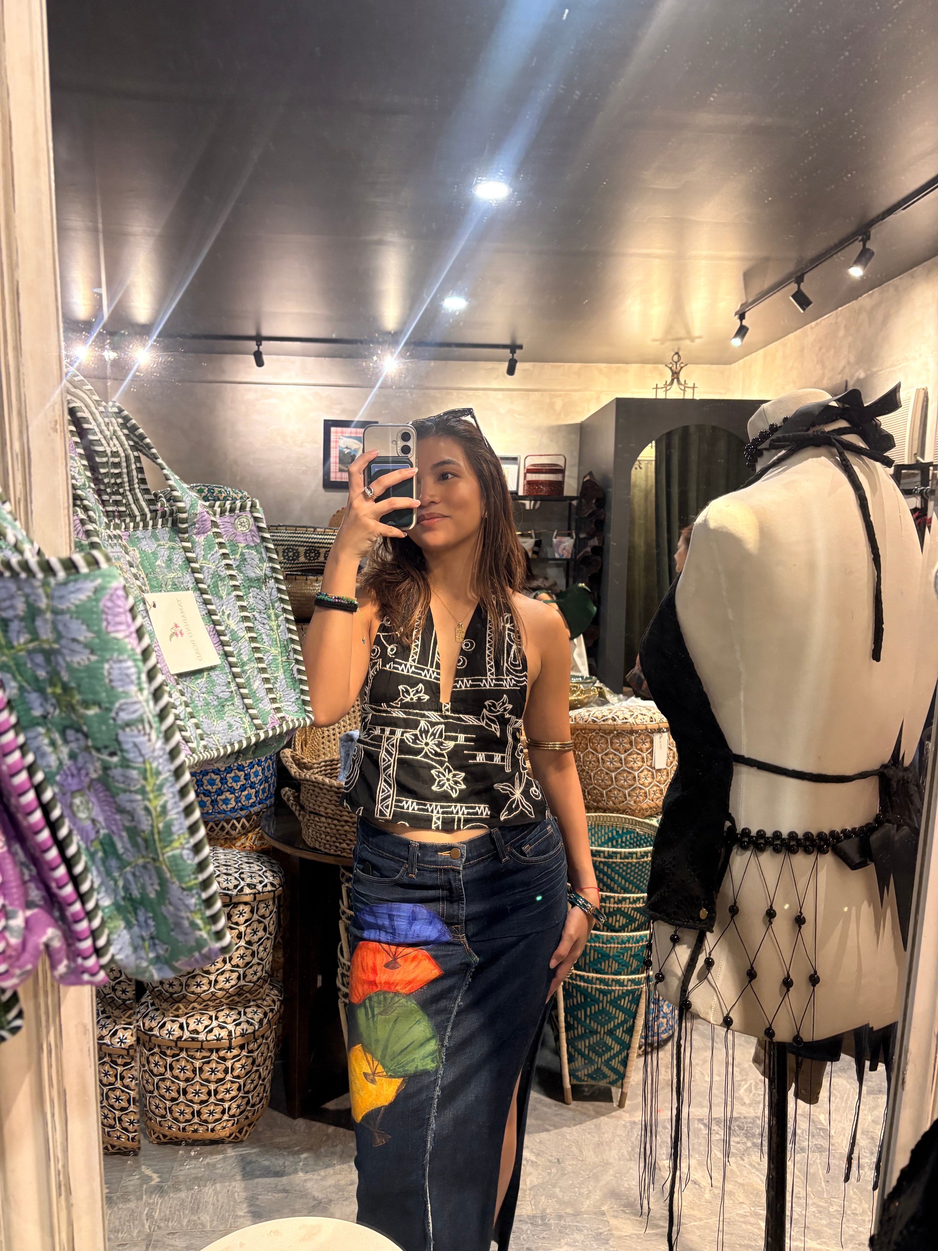 The Tala Tie Top - Sun Wheel Lace